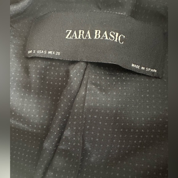 Zara Felt One Button Texture Coat-Size Small-Caramel/Taupe - Picture 6 of 8